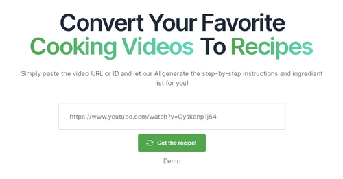 Video2Recipe